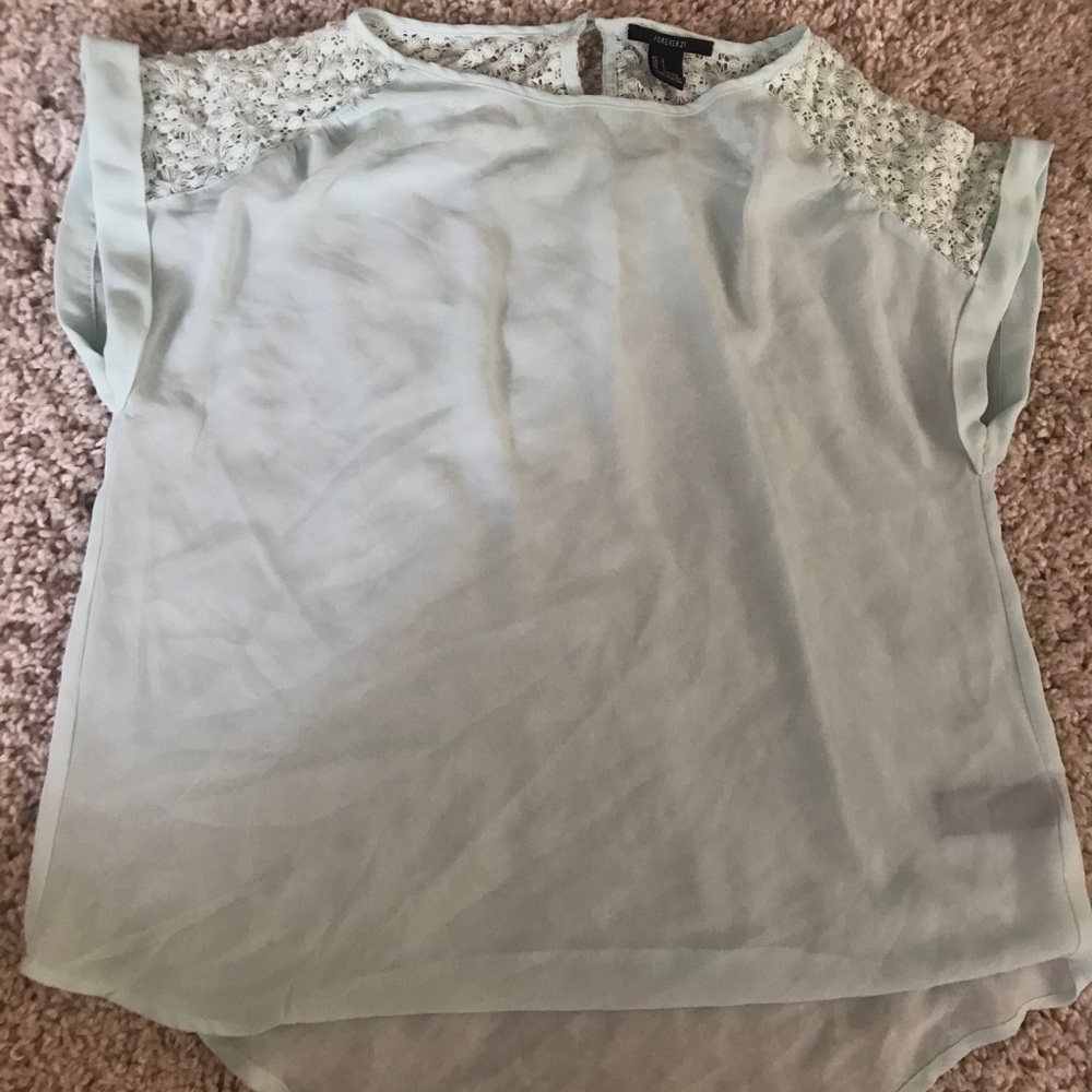 light blue blouse